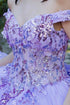 Enchanting Floral Details Quinceañera Ball Gown for Women, Sizes 4/XS-16/3X