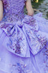Enchanting Floral Details Quinceañera Ball Gown for Women, Sizes 4/XS-16/3X