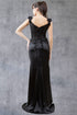 Womens Satin Evening Gown with Beaded Bodice and High Slit – Formal Dress for Gala, Prom, or Wedding 4/XS-16/3X