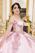 Lace Appliques Sparkling Beadwork Quinceanera Ballgown for Women 4/XS-16/3X