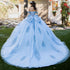 Lace Appliques Sparkling Beadwork Quinceanera Ballgown for Women 4/XS-16/3X