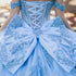 Lace Appliques Sparkling Beadwork Quinceanera Ballgown for Women 4/XS-16/3X