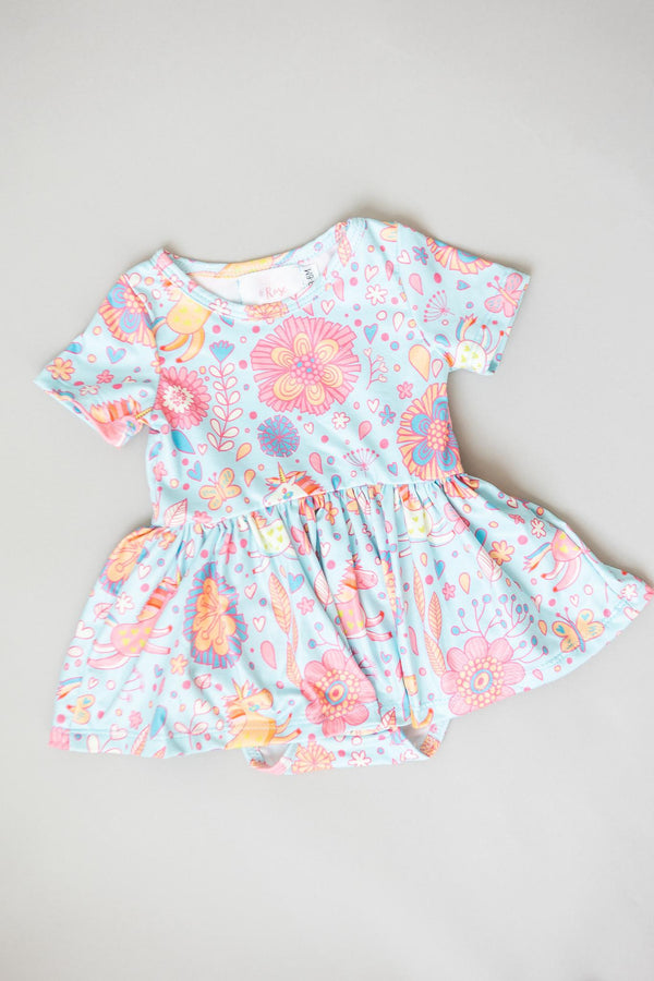 blue-retro-unicorns-s-s-twirl-bodysuit Mila &  Rose - Sophia's Style-Blue Retro Unicorns S/S Twirl Bodysuit-0-3M--1