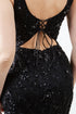 Womens Embellished Lace Mermaid Gown 4/XS-16/3X