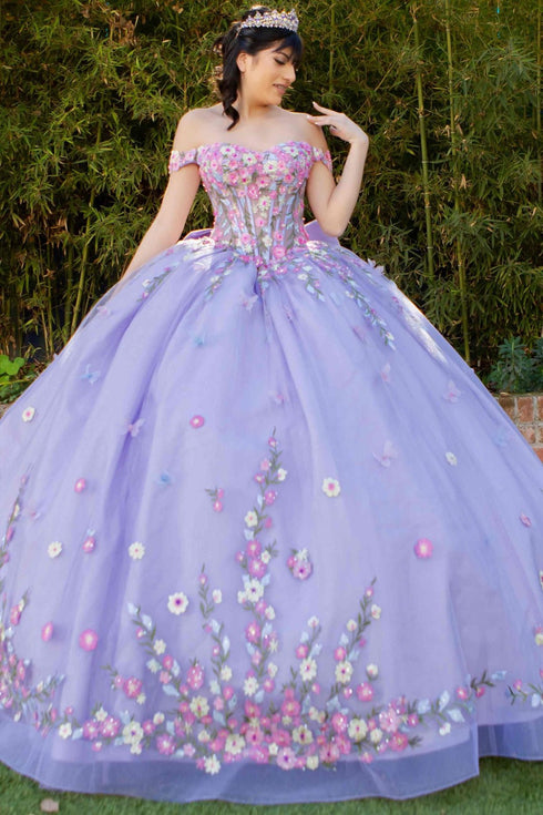 Enchanting Princess-Inspired Floral Ball Gown for Women 4/XS-16/3X