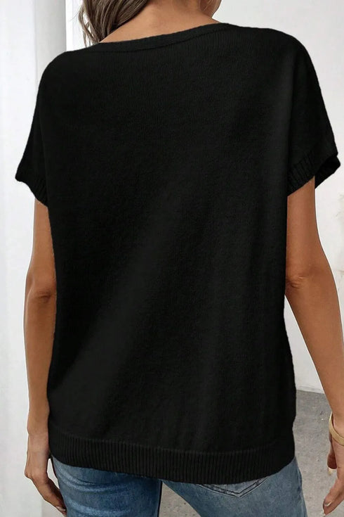 bow-pattern-knit-short-sleeve-sweater-Sophia's Style-12