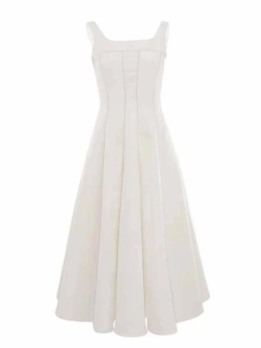 A-Line Silhouette Midi Sleeveless Dress from OhSoStyled at Sophia's