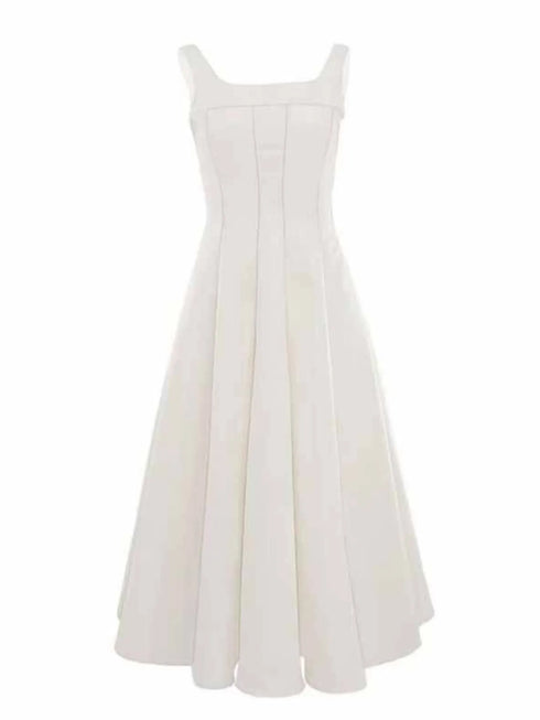 a-line-silhouette-midi-sleeveless-dress-OhSoStyled-Sophia's-Style-3