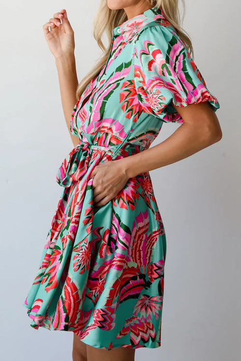 abstract-print-lace-up-high-waist-buttoned-mini-dress OhSoStyled at Sophia's Style-4