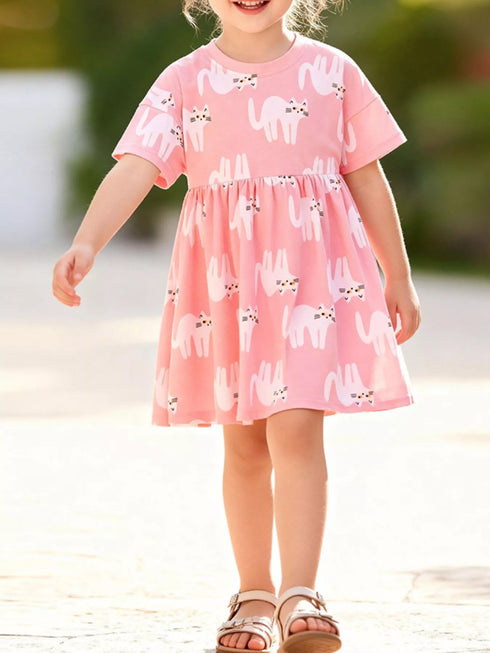 childrens-cat-print-casual-summer-dress-ohso-kids-sophias-style-2