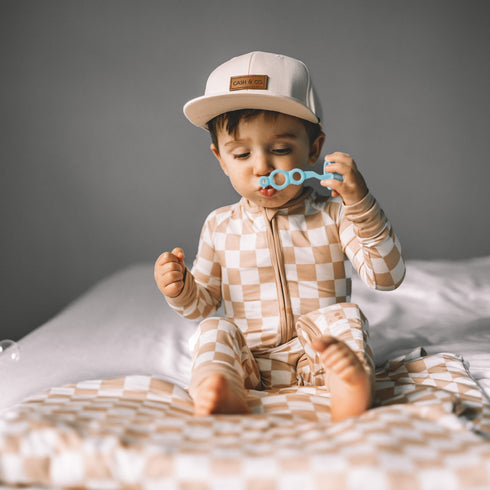 sandy-checkers-dream-romper Dream-Big-Little-Co-pajama-baby-blanket