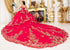 Floral Quinceañera Ball Gown with Crystal Embellishments for Women 4/XS-16/3X