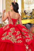 Floral Quinceañera Ball Gown with Crystal Embellishments for Women 4/XS-16/3X