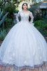 Off-White Quinceañera Princess Ball Gown for Women, Sizes 4/XS-16/3X