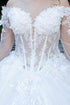 Off-White Quinceañera Princess Ball Gown for Women, Sizes 4/XS-16/3X