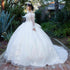 Off-White Quinceañera Princess Ball Gown for Women, Sizes 4/XS-16/3X