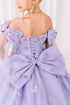 Princess Butterfly Ball Gown for Girls – Sparkling Tulle Off-Shoulder Dress with Sheer Sleeves 2-16