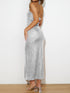 sequin-cutout-tube-dress Sophia's Trends - Sophia's Style-Silver-L