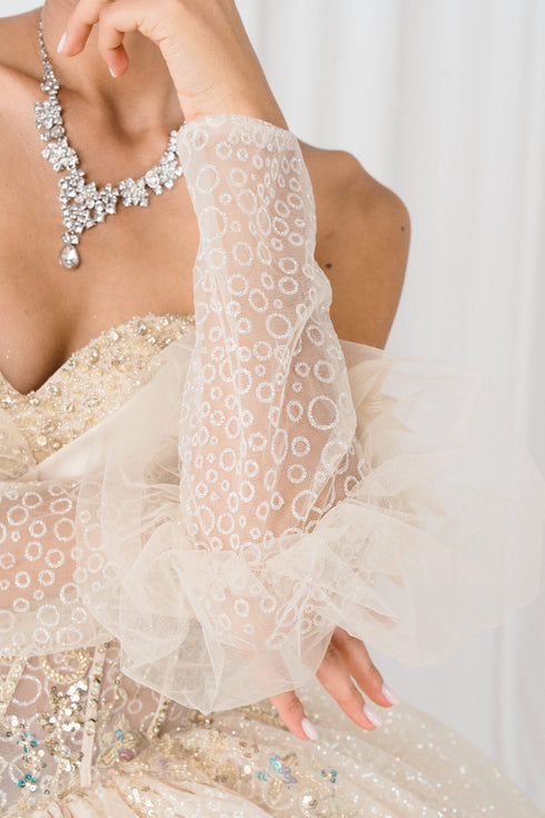 Enchanted Rose Princess Ball Gown – Crystal Embellished Quinceañera Dress 4/XS-16/3X