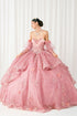 Enchanted Rose Princess Ball Gown – Crystal Embellished Quinceañera Dress 4/XS-16/3X