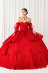 Enchanted Rose Princess Ball Gown – Crystal Embellished Quinceañera Dress 4/XS-16/3X