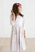 one-in-a-million-3-4-sleeve-pocket-twirl-dress Mila & Rose - Sophia's StyleTwirl Pocket Dress 3/4-1