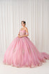 Womens Regal Quinceañera Ball Gown with Beaded Corset & Tulle Skirt 4/XS-16/3X