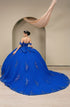 Womens Regal Quinceañera Ball Gown with Beaded Corset & Tulle Skirt 4/XS-16/3X