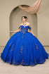 Womens Regal Quinceañera Ball Gown with Beaded Corset & Tulle Skirt 4/XS-16/3X