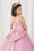 Girls Quinceañera & Flower Girl Ball Gown – Lace Appliqué Tulle Princess Dress 2-16