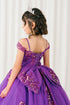 Girls Quinceañera & Flower Girl Ball Gown – Lace Appliqué Tulle Princess Dress 2-16
