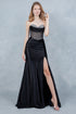 Womens Rhinestone Corset Evening Gown 4/XS-16/3X