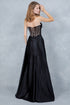 Womens Rhinestone Corset Evening Gown 4/XS-16/3X