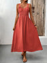 v-neck-wide-strap-midi-cami-dress OhSoStyled - Sophia's Style in Orange-Red-4