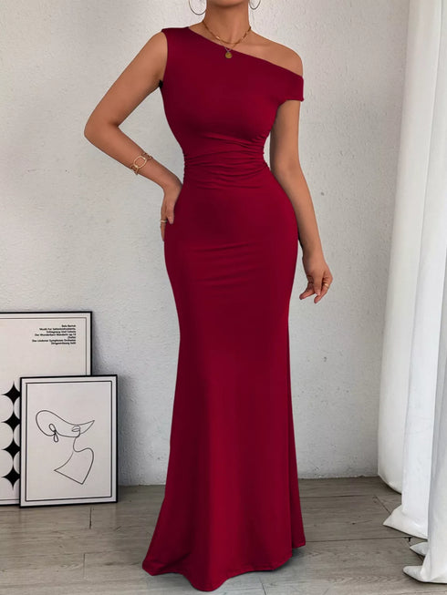 one-shoulder-ruched-bodycon-maxi-dress-OhSoStyled-Sophia's-Style-23