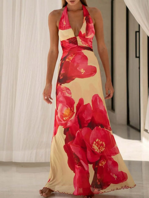 floral-halter-neck-deep-v-maxi-dress-OhSoStyled-Sophia's-Style-15