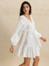 tiered-tie-neck-long-sleeve-mini-dress OhSoStyled - Sophia's Style in White-2