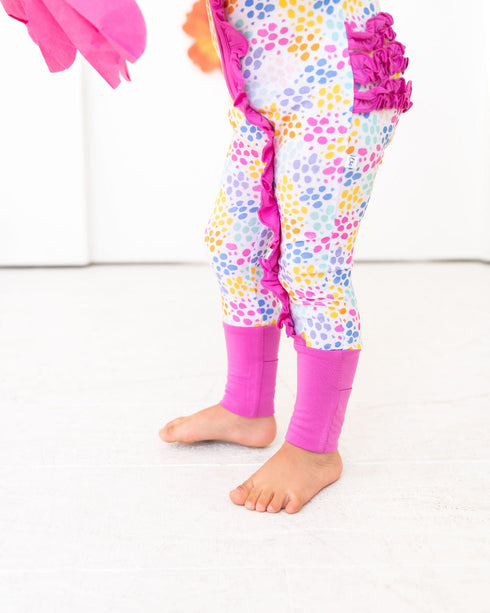 korrie-dots-bamboo-ruffle-convertible-footie- at Sophia's Style-5