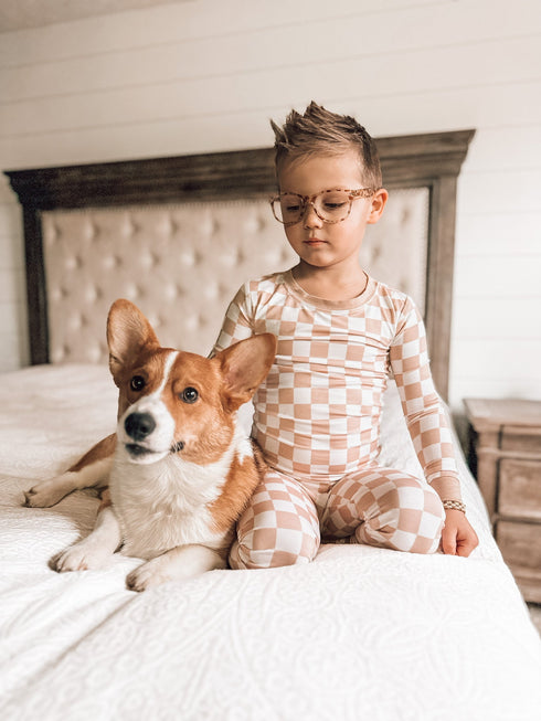 sandy-checkers-dream-set Dream-Big-Little-Co-pajama-baby-blanket