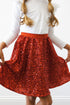 red-sequin-twirl-skort Mila & Rose at Sophia's Style-Red Sequin Twirl Skort-2T-Sequin Skort-1