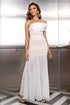 one-shoulder-ruched-maxi-dress Sophia's Trends - Sophia's Style-Pink-M