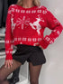 christmas-reindeer-snowflake-round-neck-sweater-Sophia's Style-1