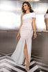 one-shoulder-ruched-maxi-dress Sophia's Trends - Sophia's Style-Pink-L