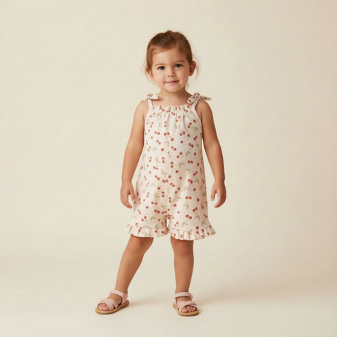 organic-ruffle-jumpsuit-cherry-makemake-organics-sophias-styleTop & Pants Set-1