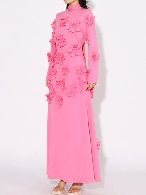 floral-applique-long-sleeve-maxi-dress-OhSoStyled-Sophia's-Style-3