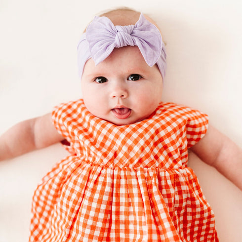 knot-light-orchid Baby Bling Bows clips headbands - Sophia's Style-