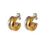 fusion-glow-mixed-metal-two-tone-earrings-bold-sculptural-hoops-Sophia's StyleEarrings-1