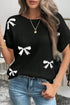 bow-pattern-knit-short-sleeve-sweater-Sophia's Style-14