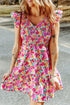 smocked-floral-v-neck-ruffled-cap-sleeve-dress OhSoStyled - Sophia's Style-2