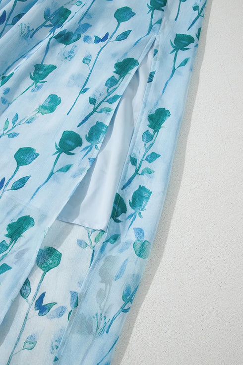 floral-print-ruffled-side-slit-tube-top-maxi-dress OhSoStyled - Sophia's Style in -10